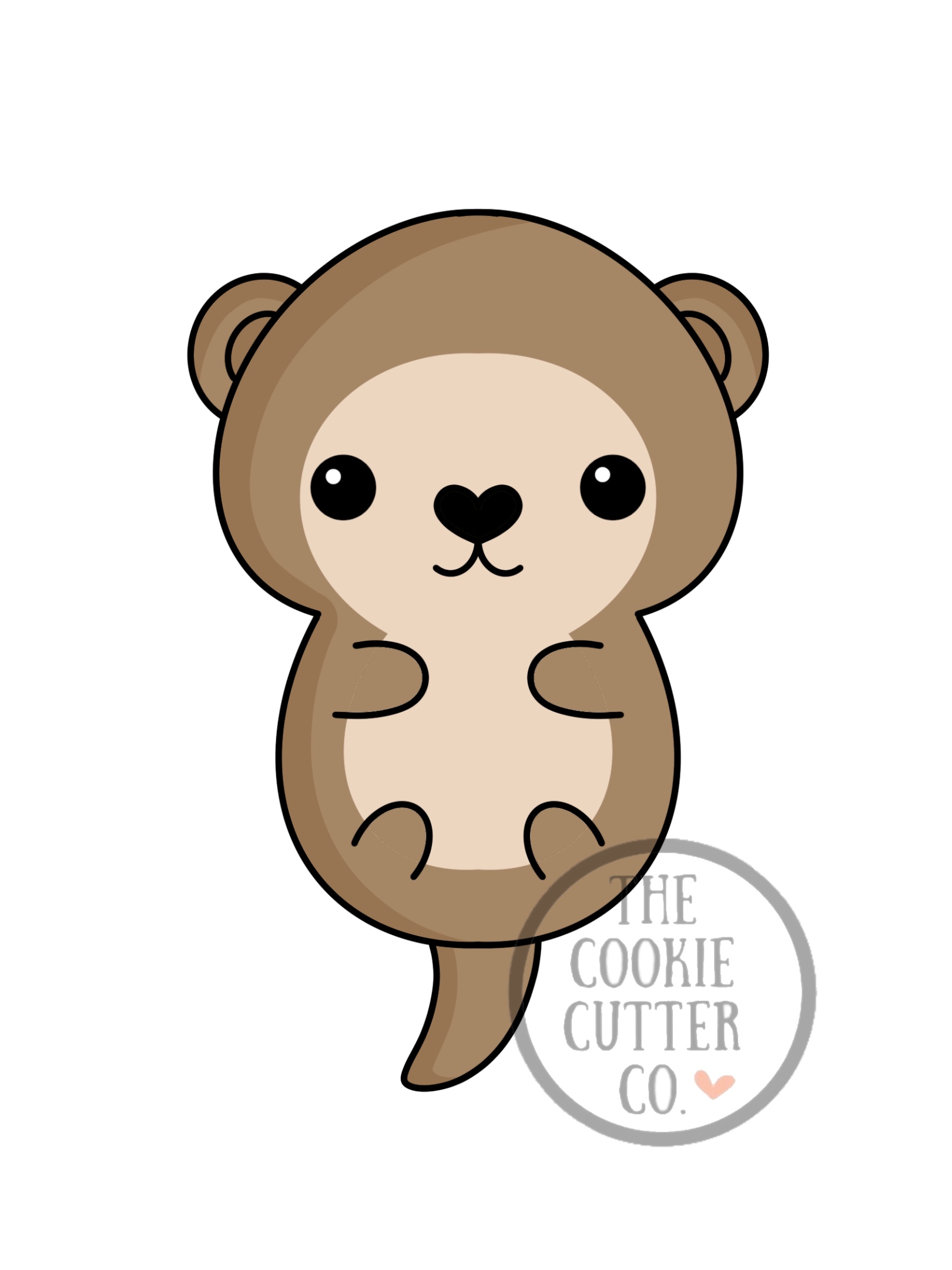 Otter cookie cutter