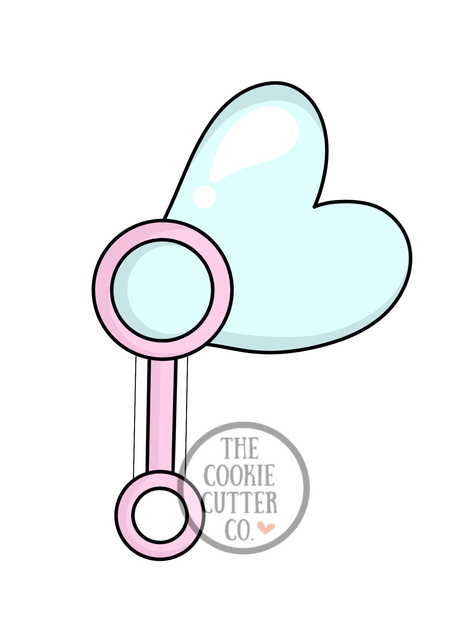 Heart Bubble cookie cutter