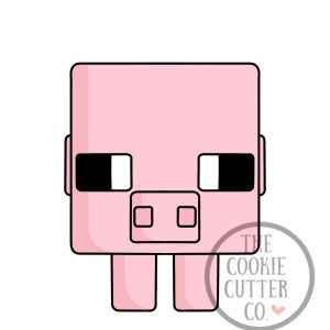 Minecraft Pig cookie cutter