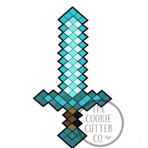 Minecraft Sword cookie cutter
