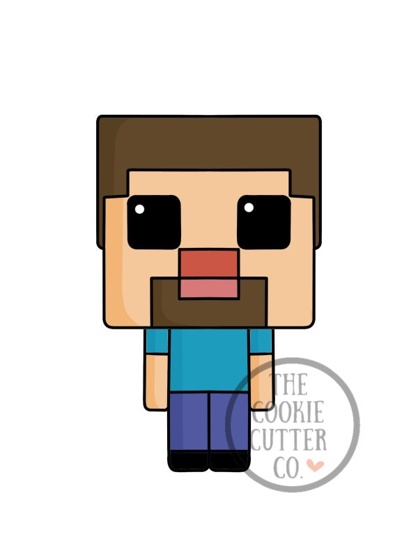 Minecraft Steve cookie cutter