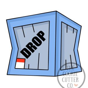 Fortnite Drop Box cookie cutter