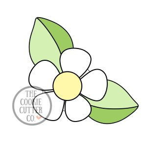 Strawberry Leaf & Flower cookie cutter