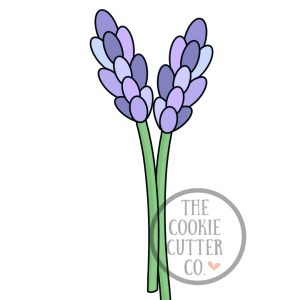 Long Stem Lavendar cookie cutter