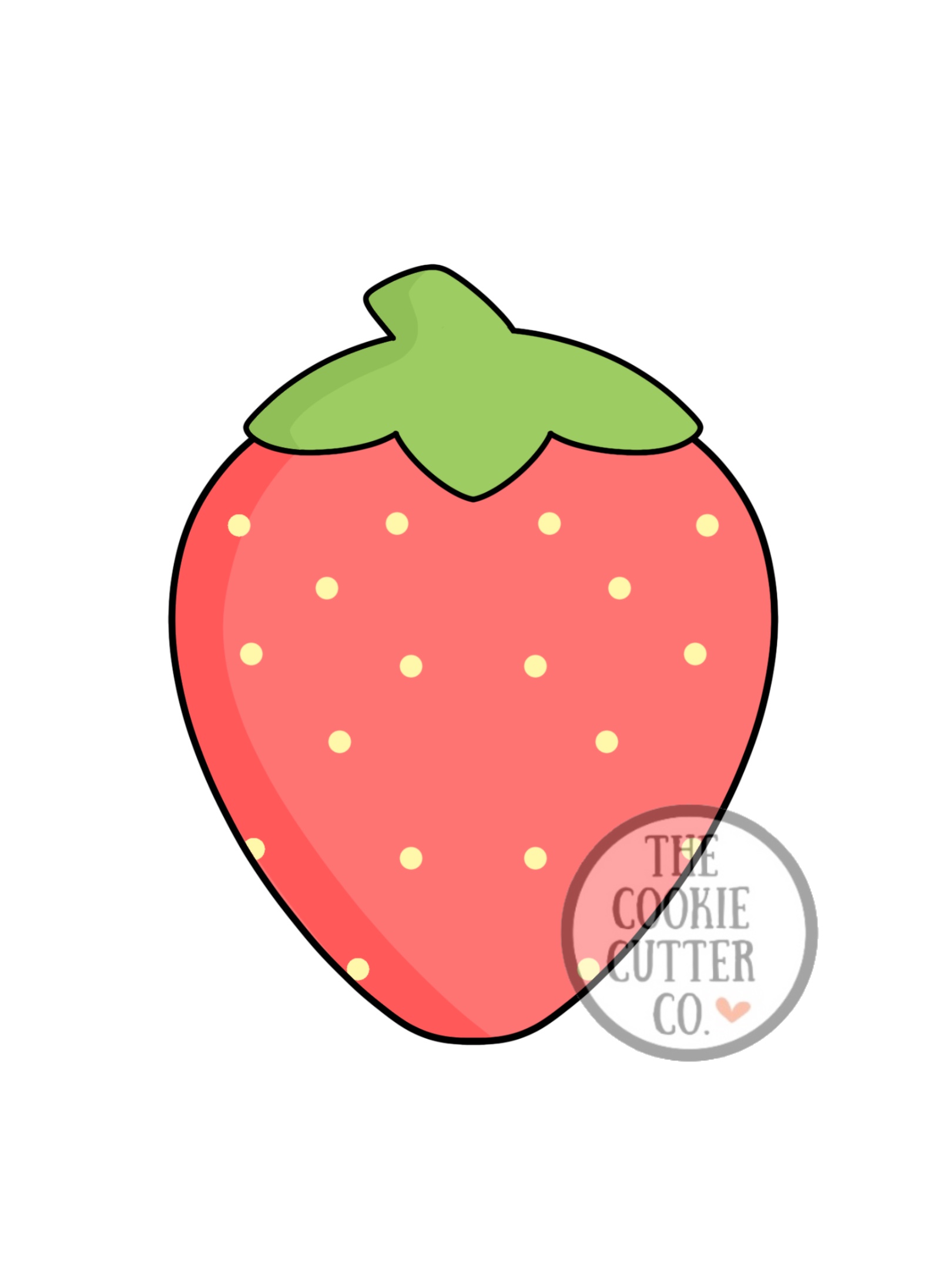 Strawberry cookie cutter