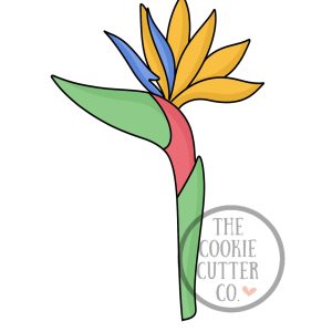 Long Stem Strelitzia cookie cutter