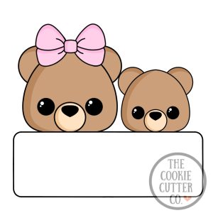 Bear Pair cookie cutter