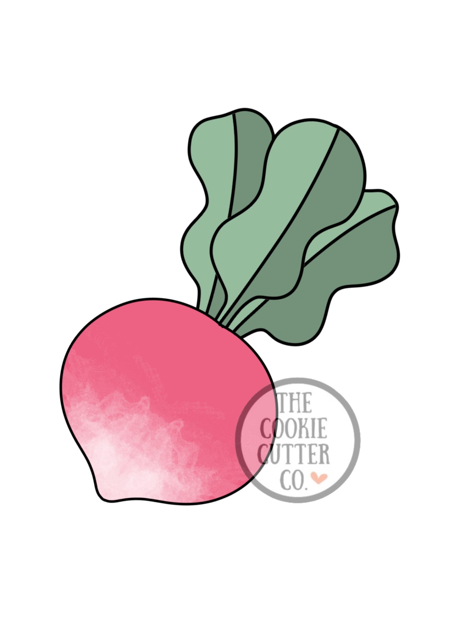 Radish cookie cutter The Cookie Cutter Co