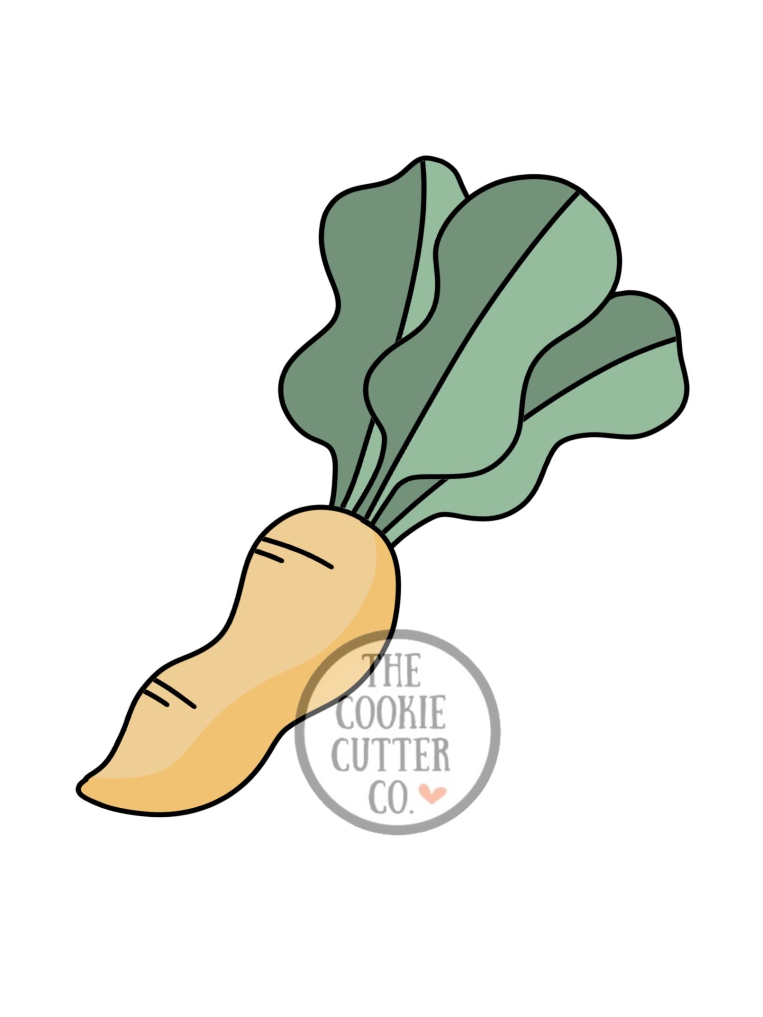 Skinny Carrot cookie cutter The Cookie Cutter Co