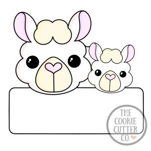 Llama Pair cookie cutter