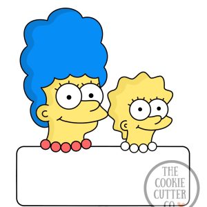 Marg & Lisa cookie cutter