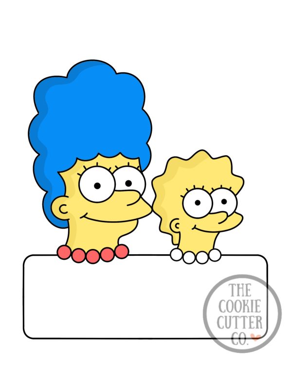 Marg & Lisa cookie cutter The Cookie Cutter Co