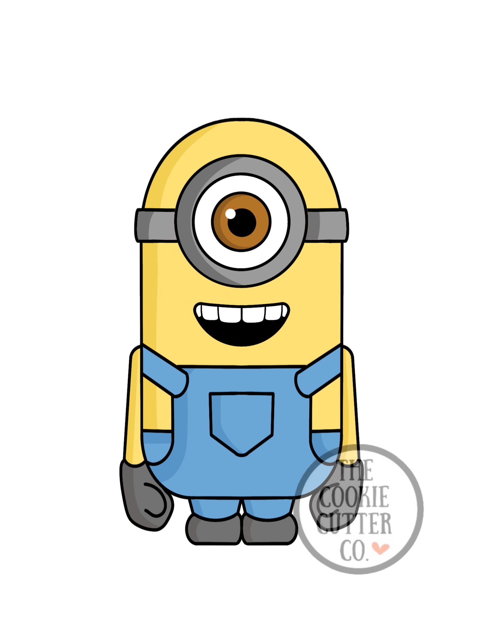 Tall Minion cookie cutter