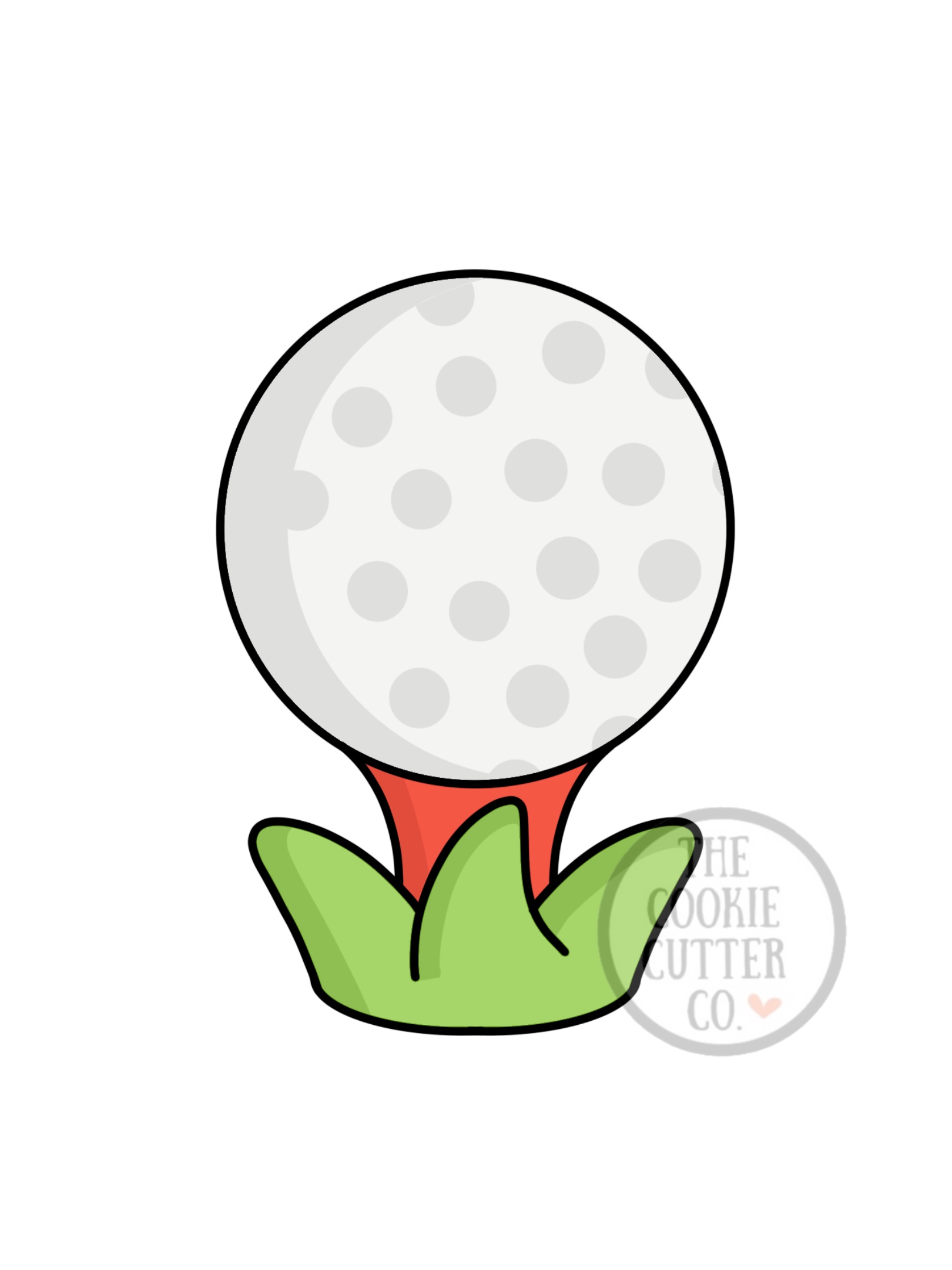 Golf Ball cookie cutter The Cookie Cutter Co