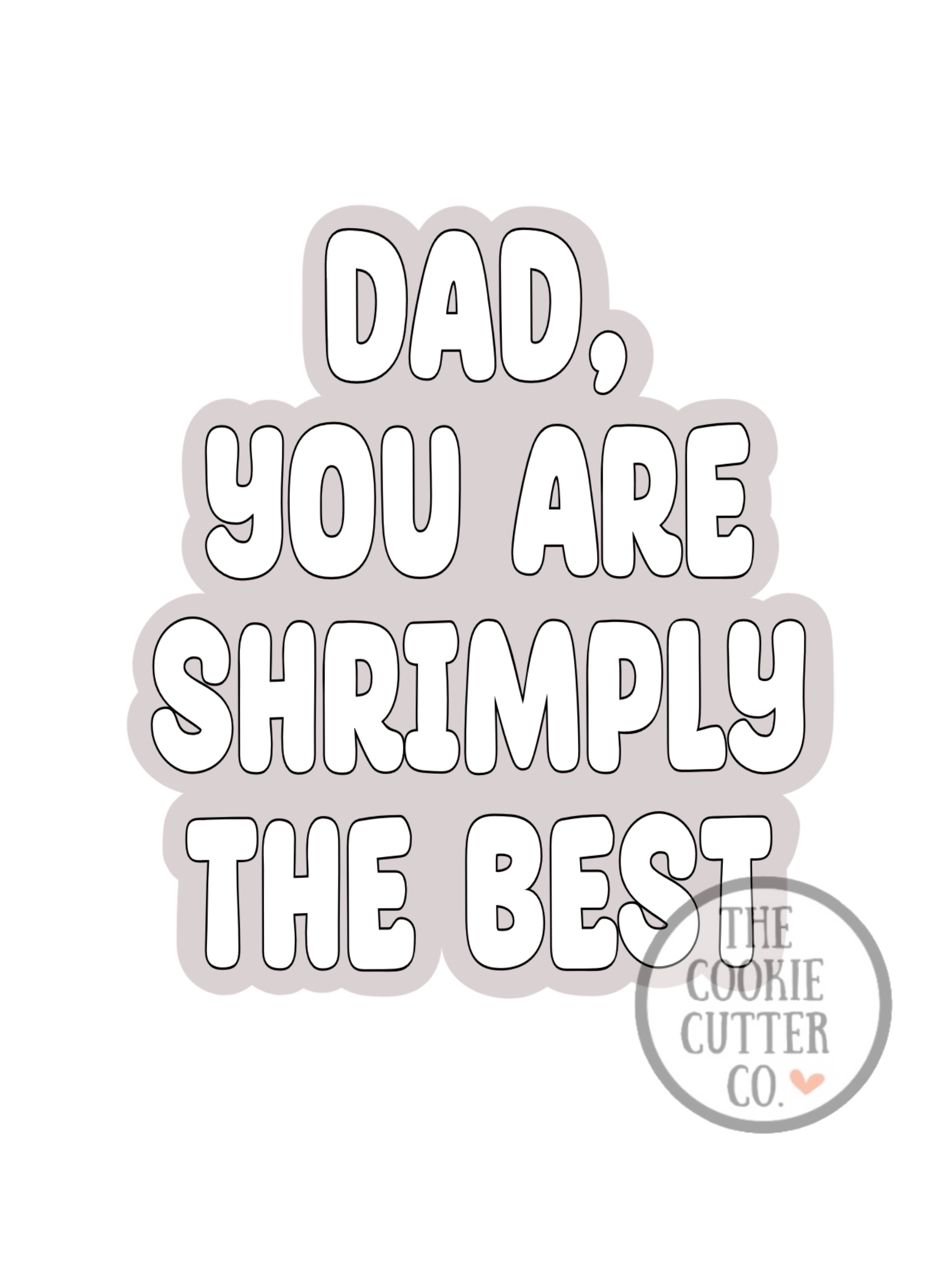 Shrimply the Best Script cookie cutter