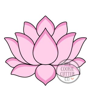 Lotus Flower cookie cutter