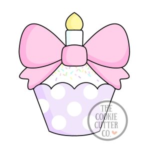 Bow Cupcake cookie cutter