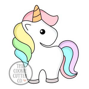 Right Facing Unicorn cookie cutter