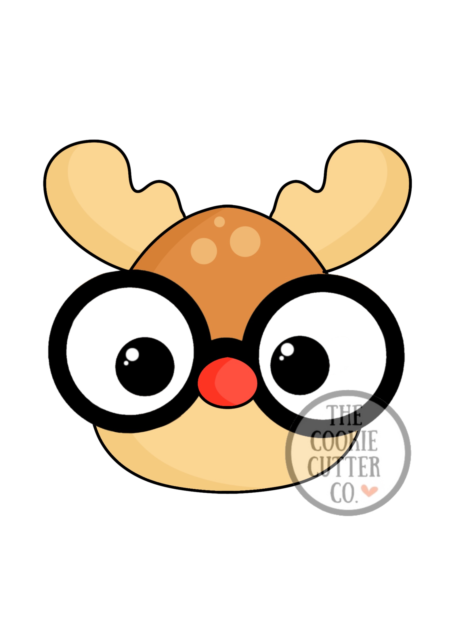 Dorky Rudolf cookie cutter