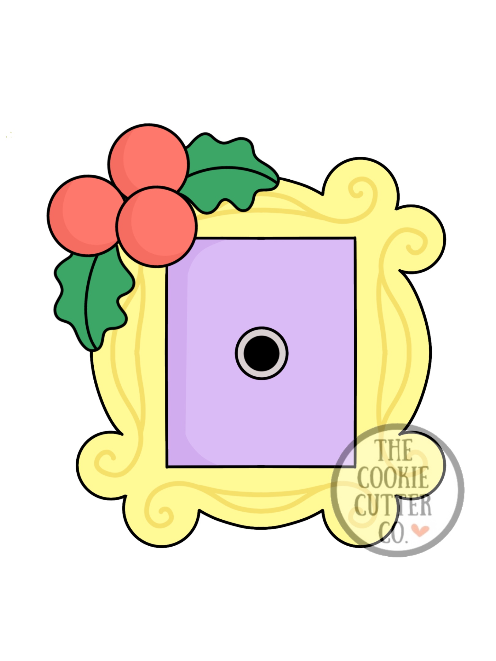 Friends Xmas Frame cookie cutter