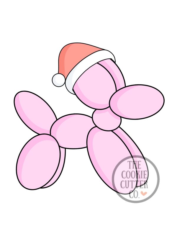 Xmas Balloon Dog cookie cutter The Cookie Cutter Co
