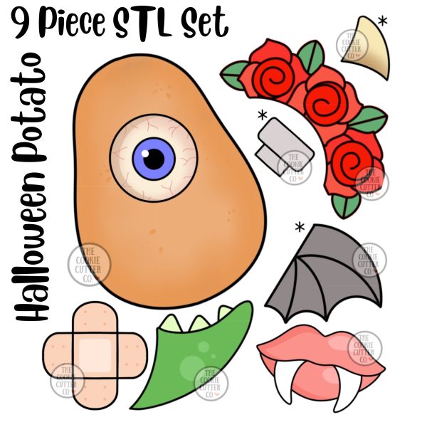 STL Files for Halloween Potato Set