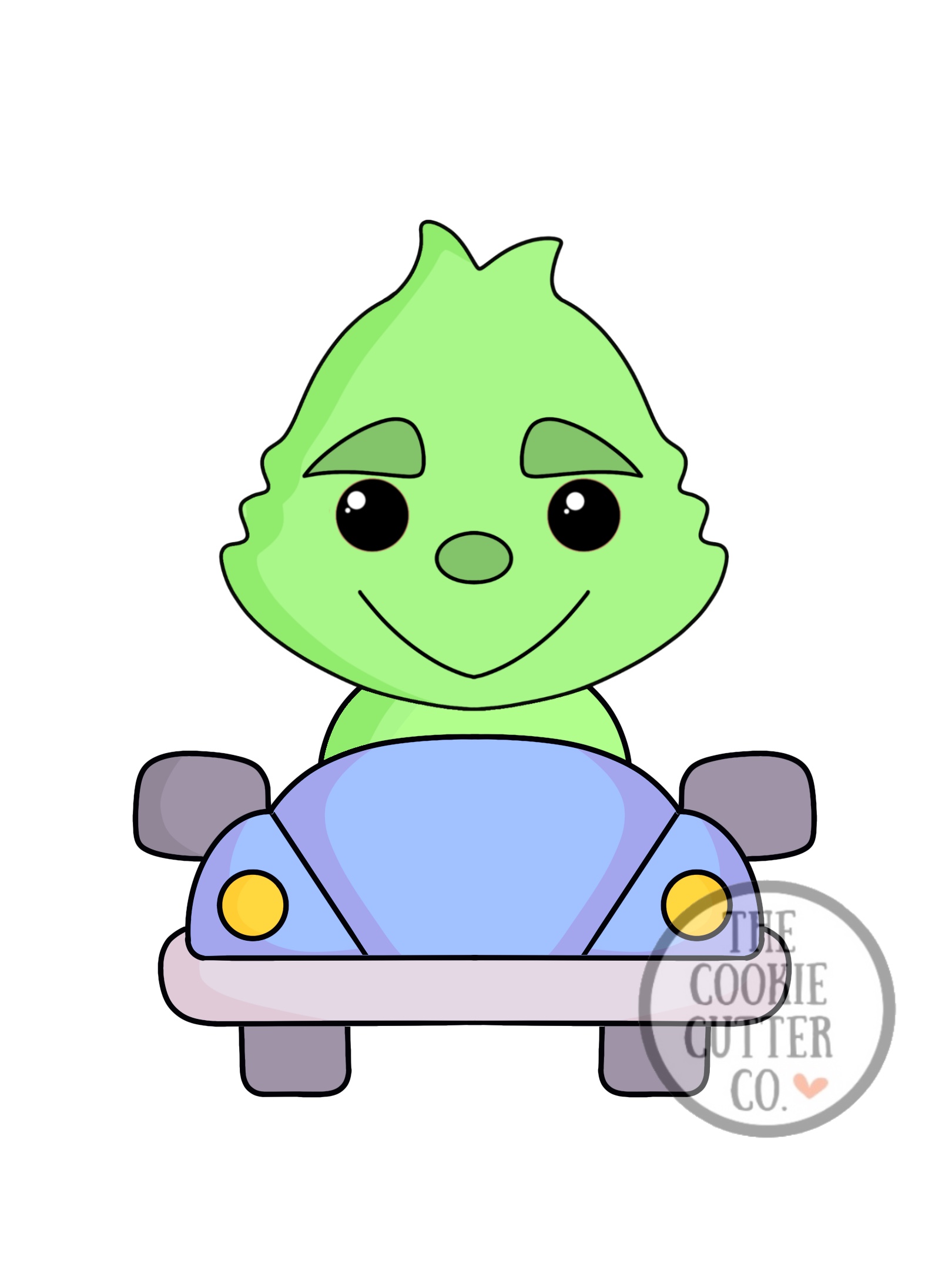 Grinch Car cookie cutter