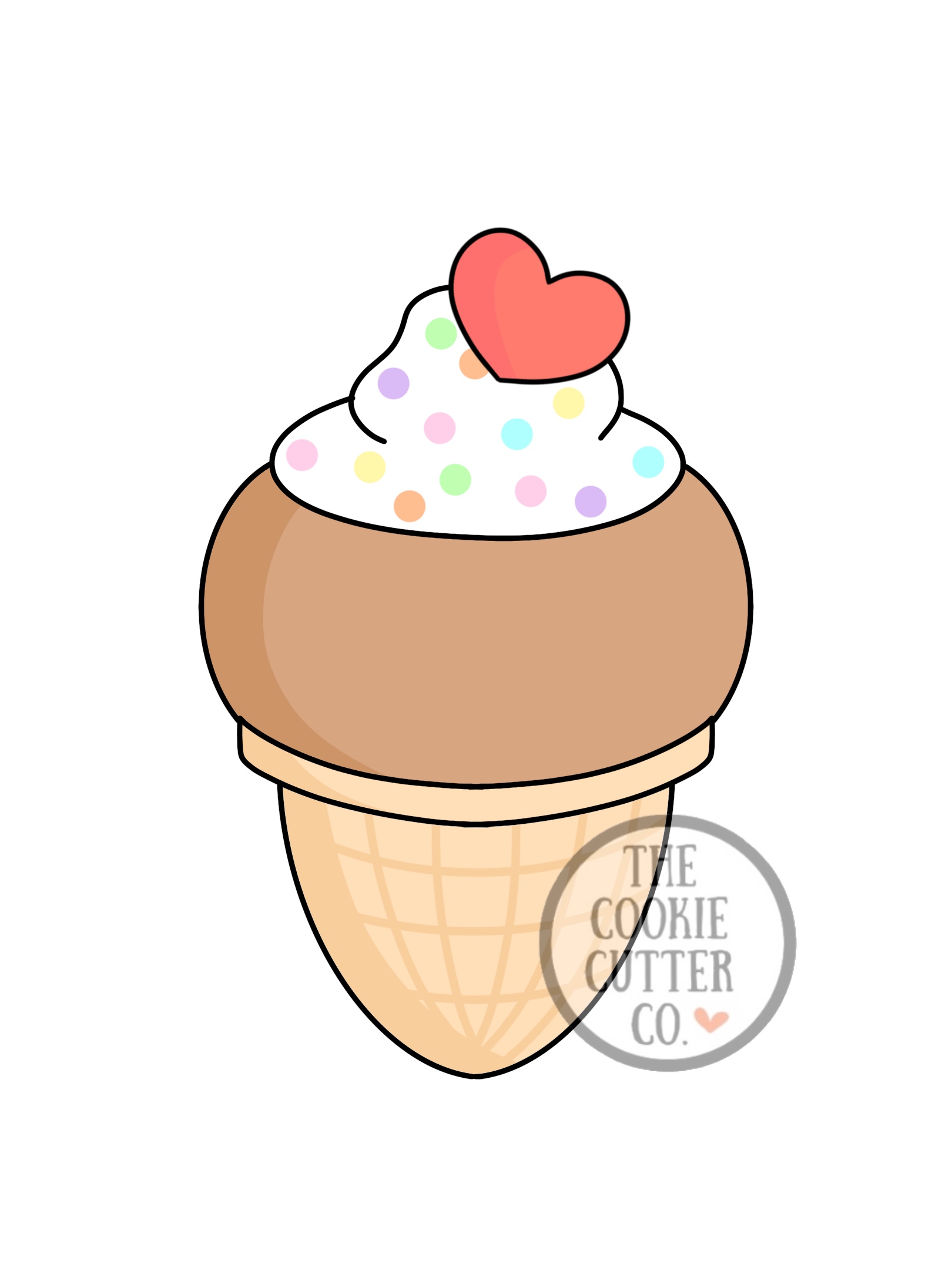 Love Ice Cream cookie cutter