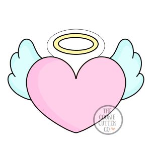 Angel Heart cookie cutter