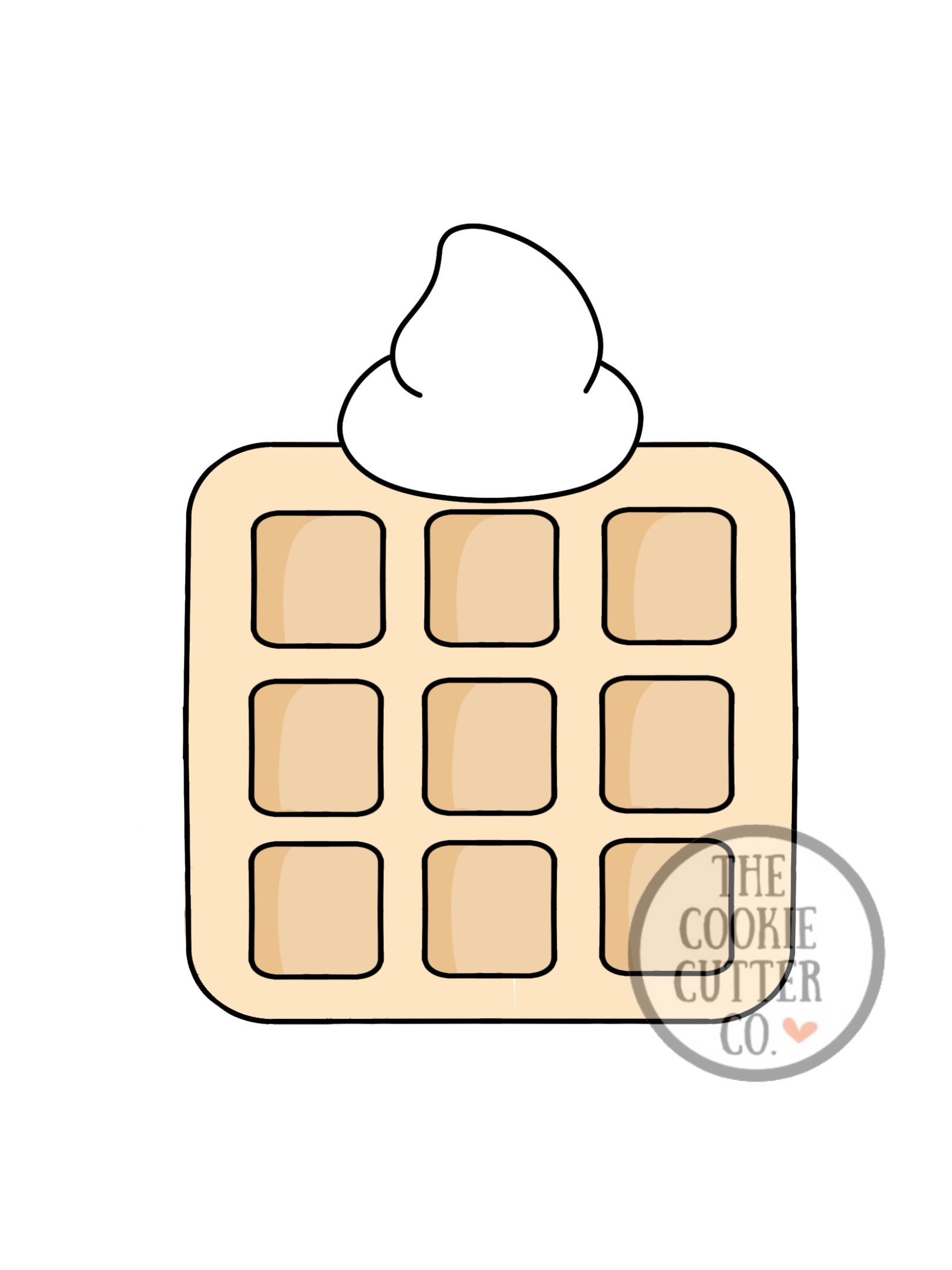 Waffle cookie cutter The Cookie Cutter Co