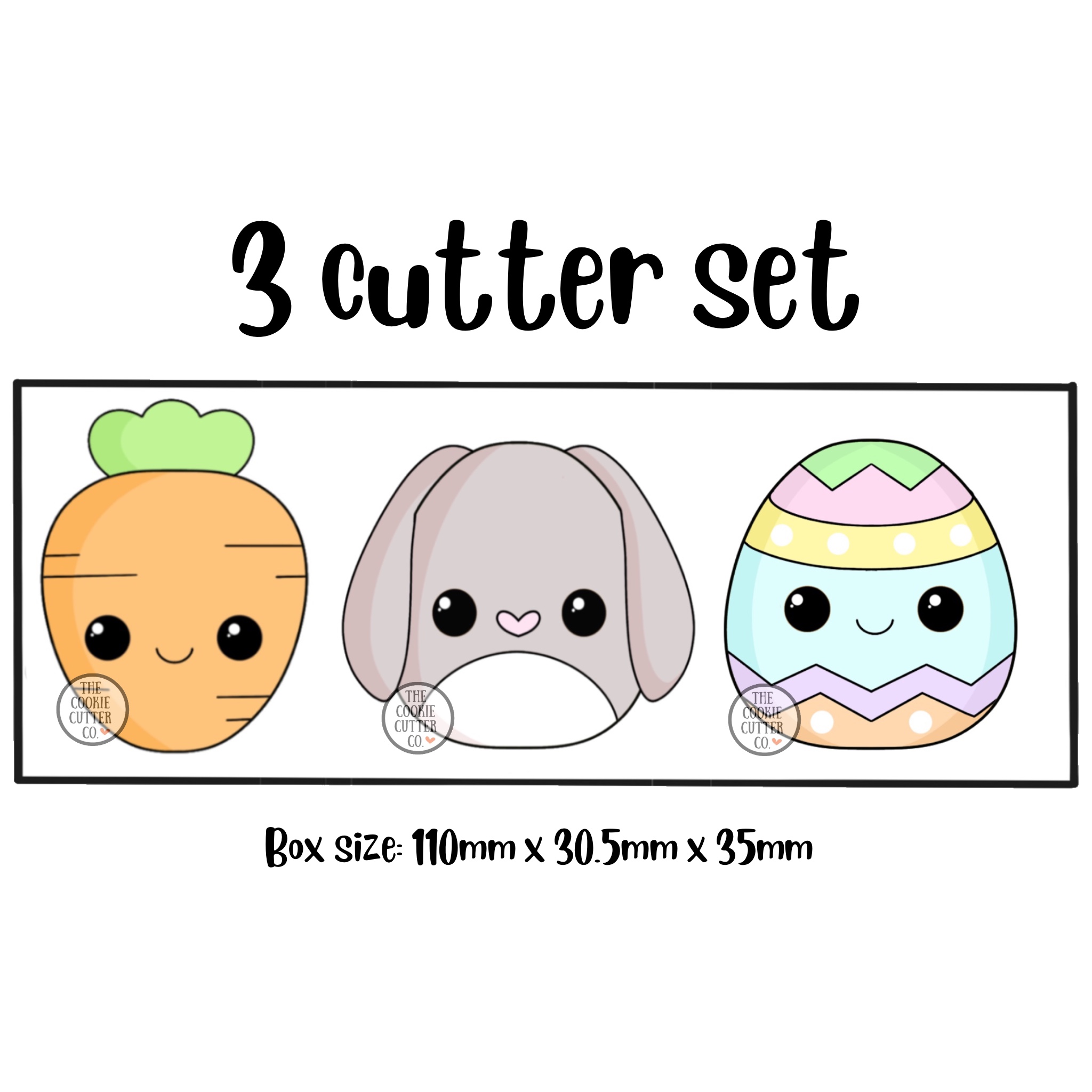 Carrot-Bunny-Egg cutter set