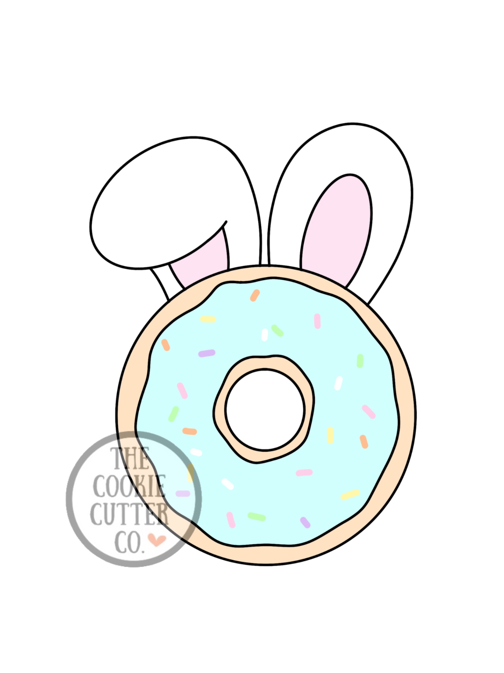 Bunny Doughnut cookie cutter