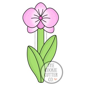 Long Stem Orchid cookie cutter