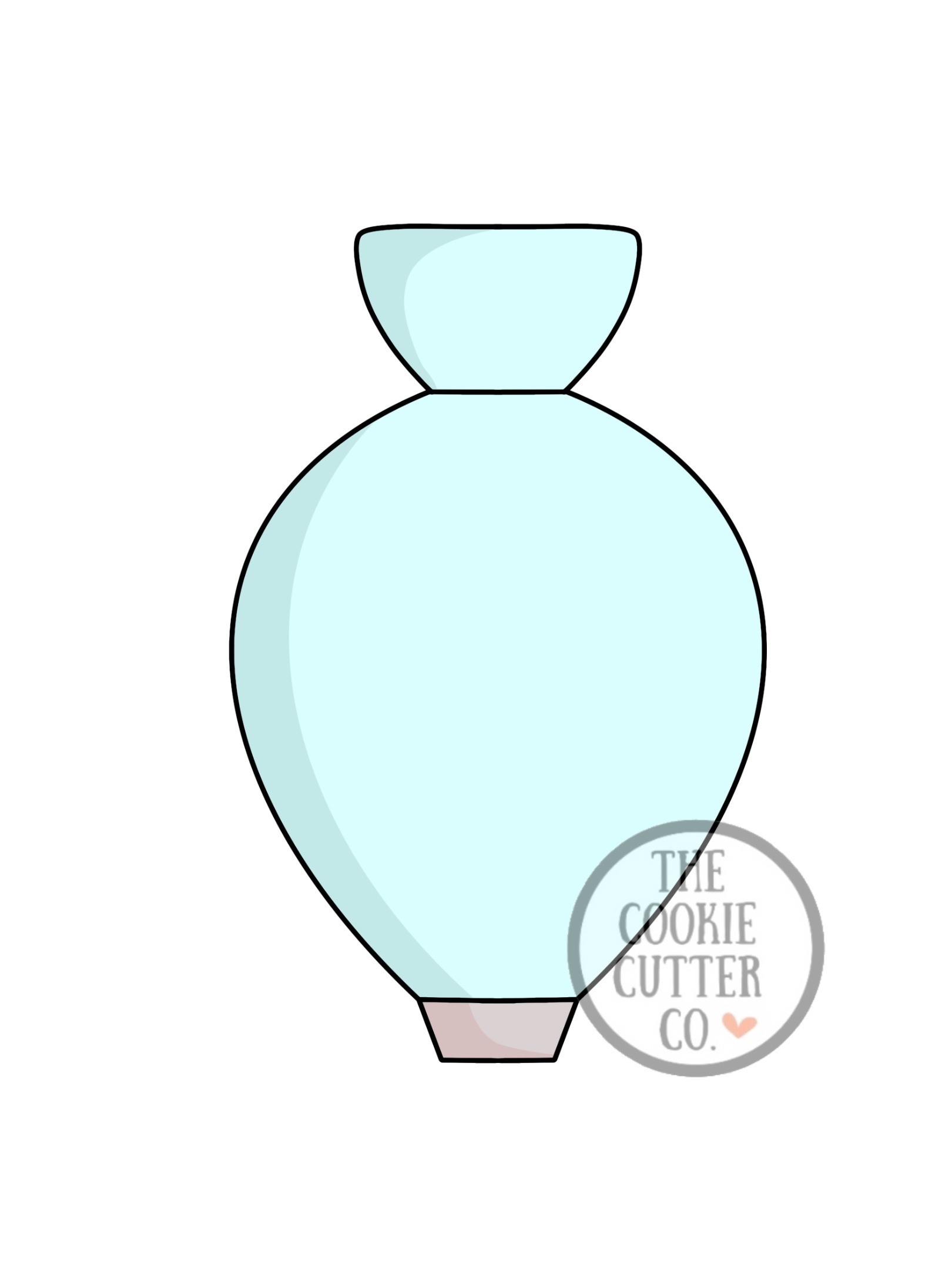 Piping Bag cookie cutter