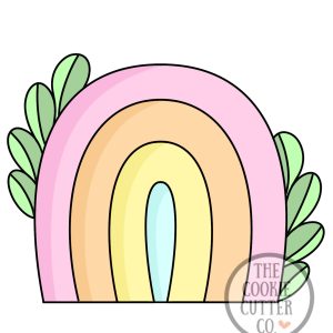 Leaf Rainbow cookie cutter