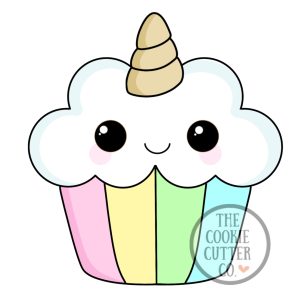 Unicorn Cupcake cookie cutter
