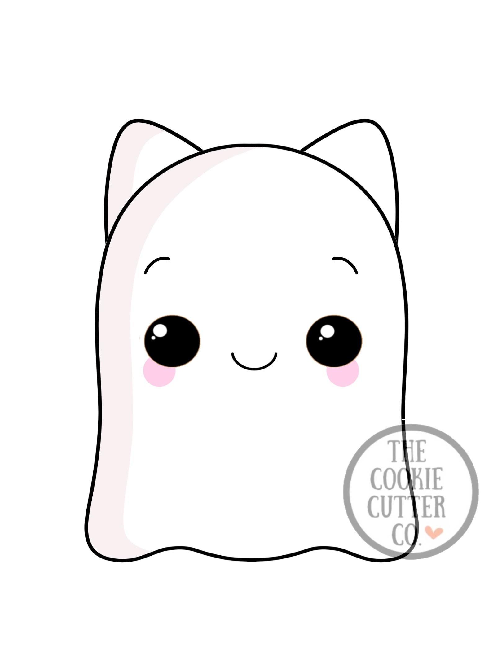 Kitty Ghost cookie cutter