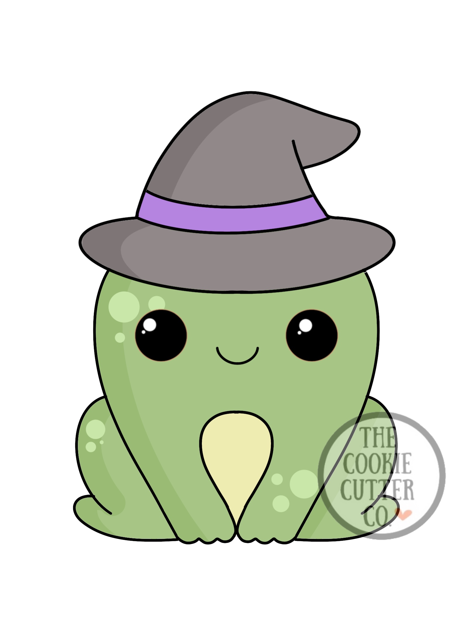 Witch Frog cookie cutter