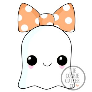 Bow Ghost cookie cutter
