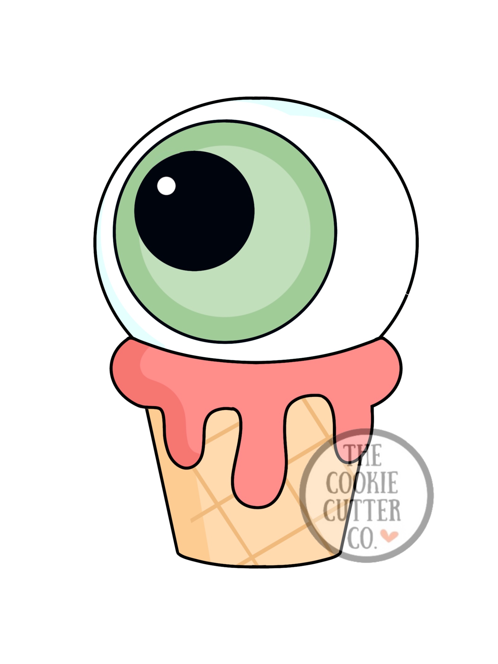 Eyeball Cone cookie cutter