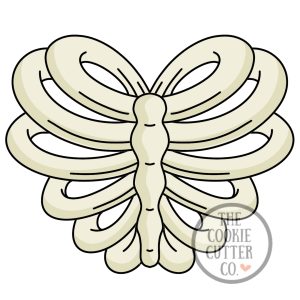 Rib Cage Heart cookie cutter