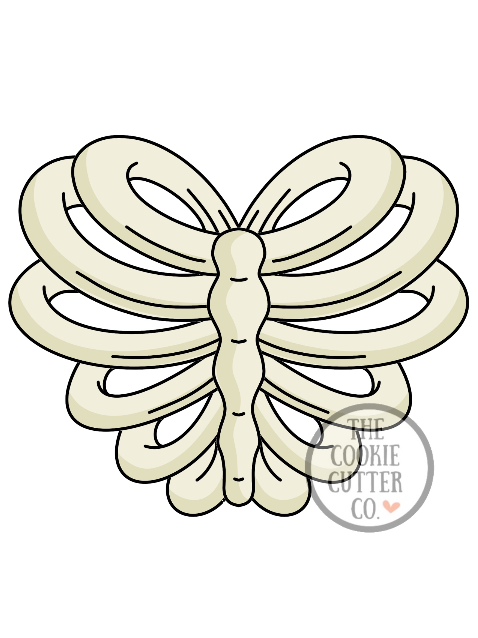 Rib Cage Heart cookie cutter