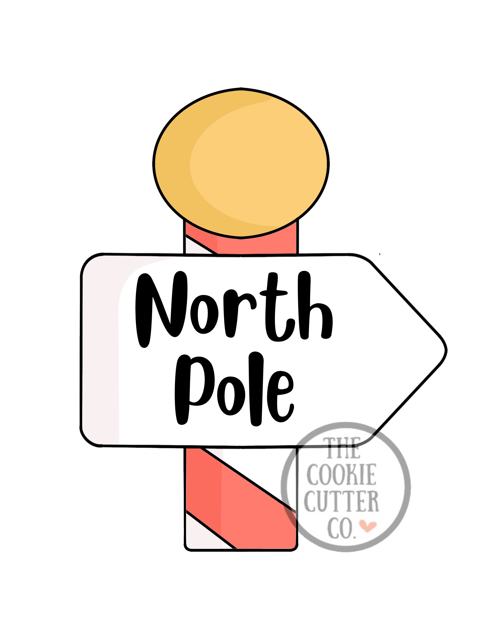 North Pole cookie cutter
