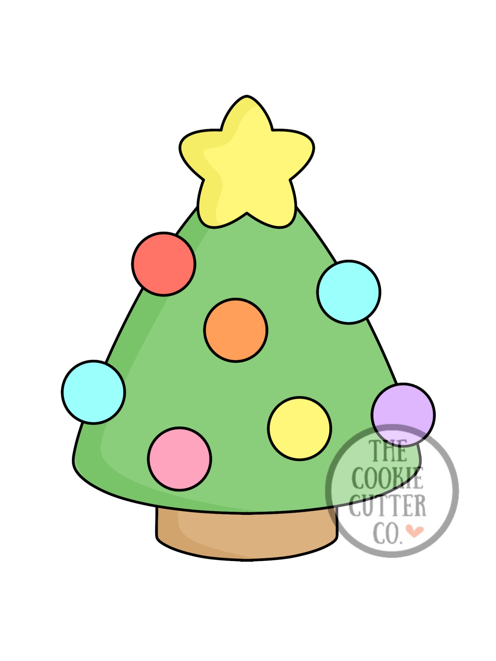 Bauble Christmas Tree cookie cutter