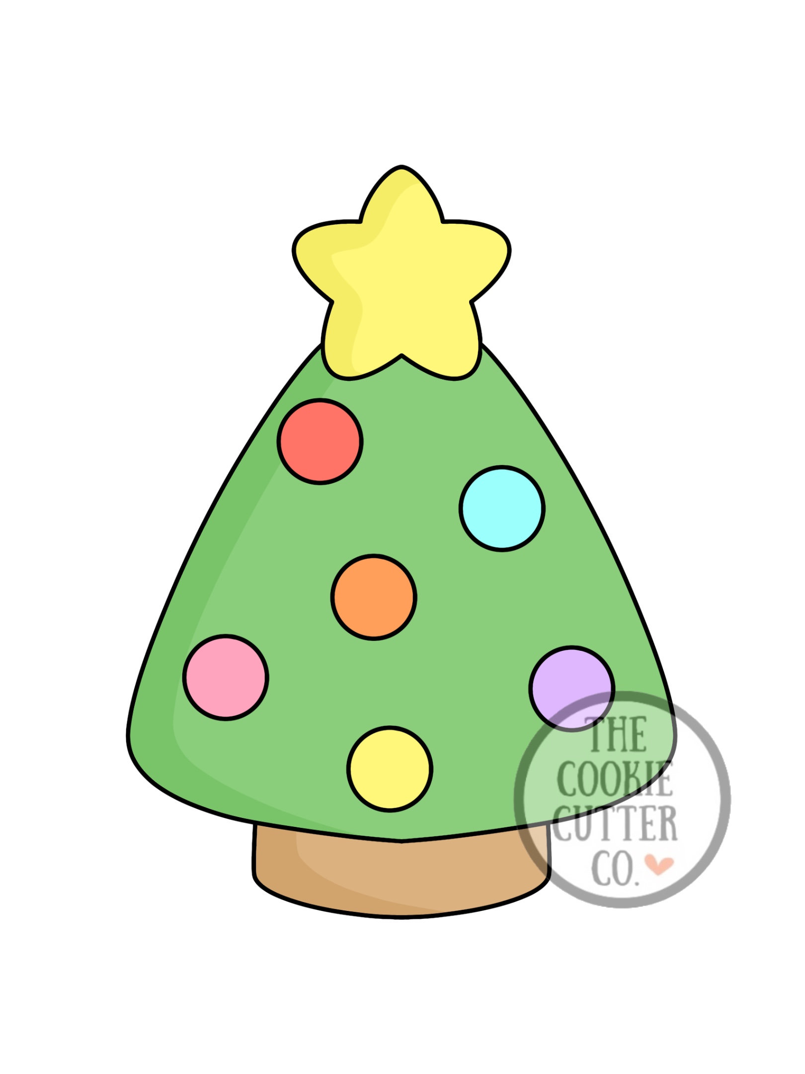 Triangle Christmas Tree cookie cutter