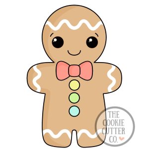 Boy Gingerbread Man cookie cutter