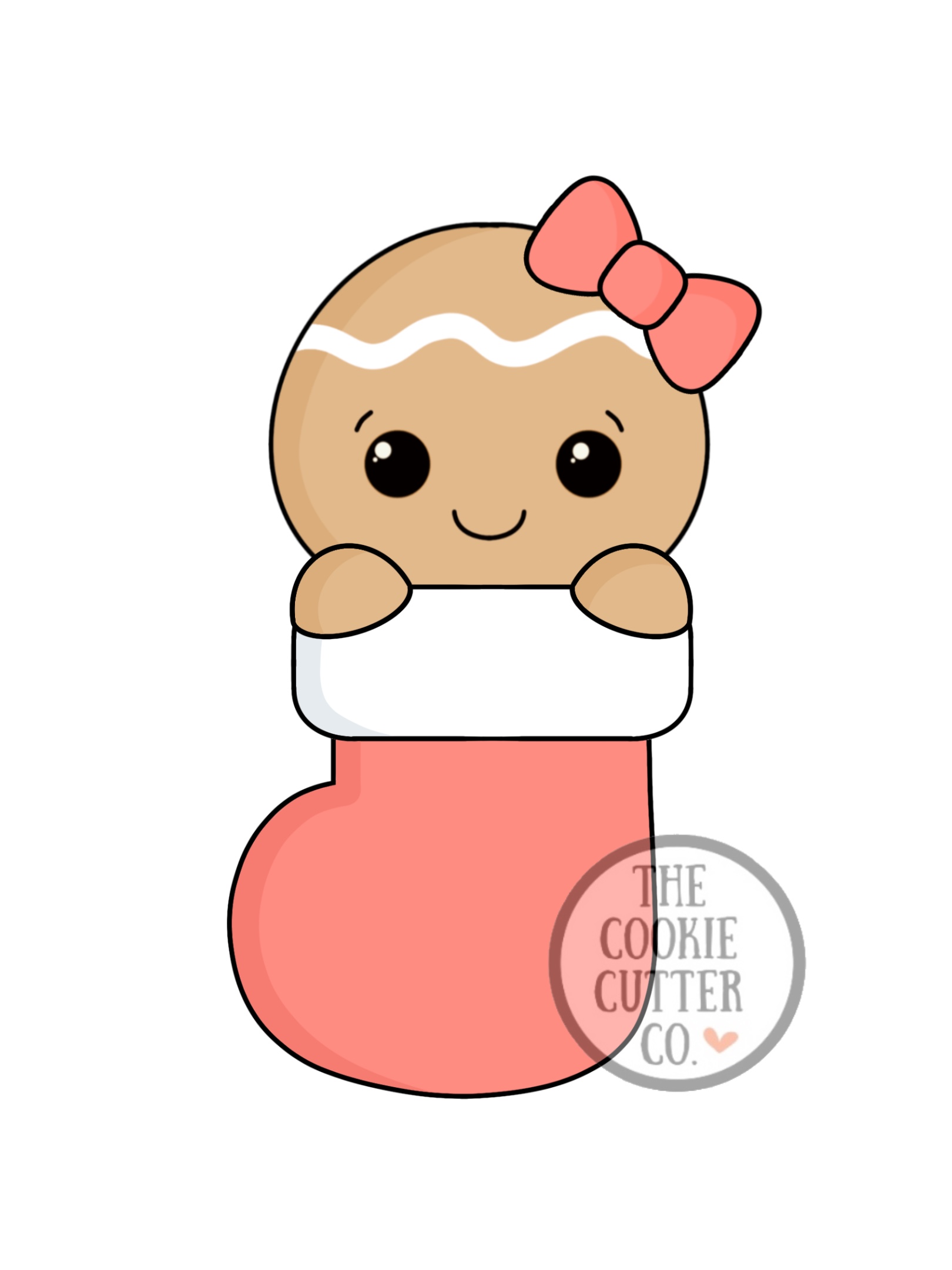 Gingerbread Girl stocking cookie cutter