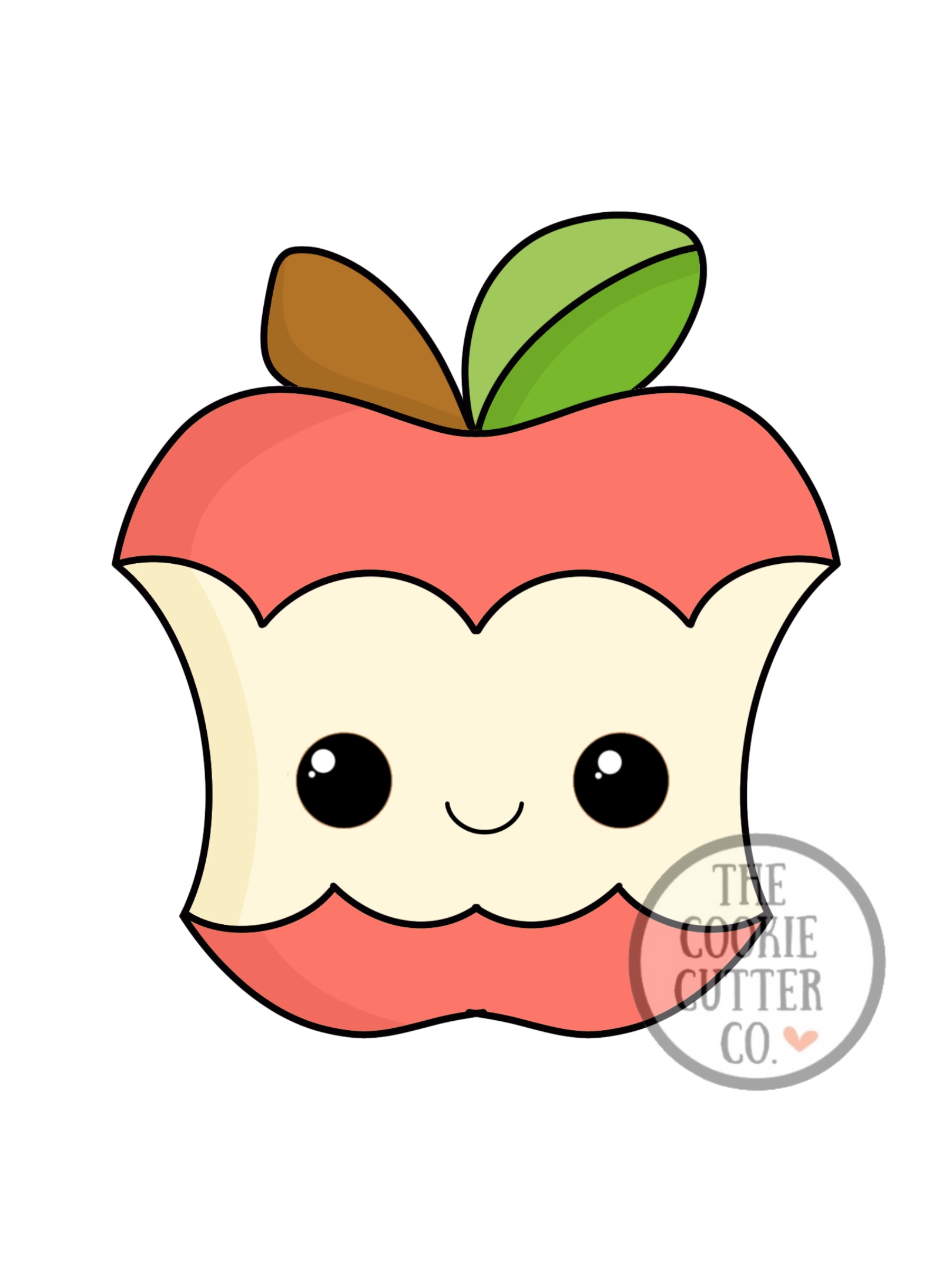 Apple Core cookie cutter