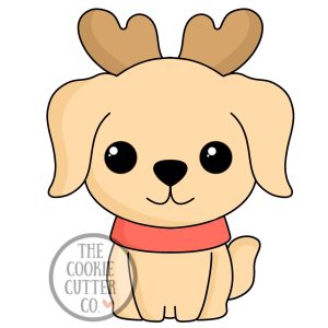 Christmas Dog cookie cutter