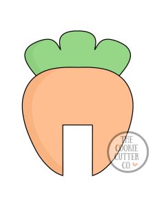 Mini Carrot Cup Sitter cookie cutter